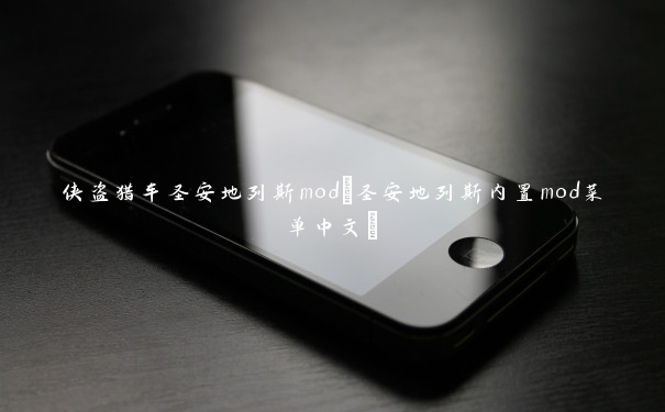 侠盗猎车圣安地列斯mod(圣安地列斯内置mod菜单中文)