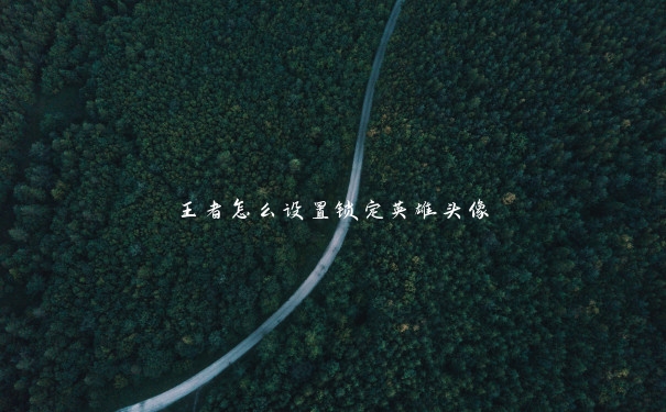 王者怎么设置锁定英雄头像