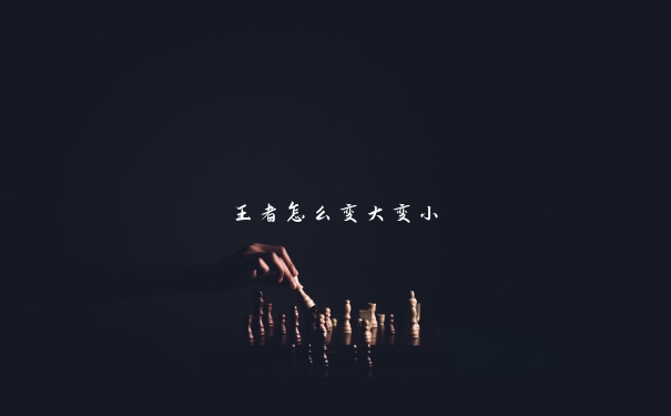 王者怎么变大变小