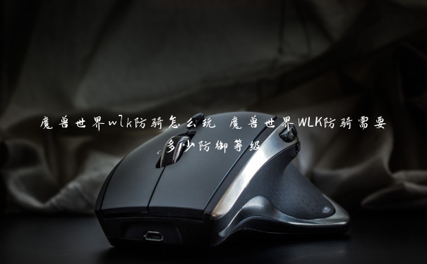 魔兽世界wlk防骑怎么玩 魔兽世界WLK防骑需要多少防御等级