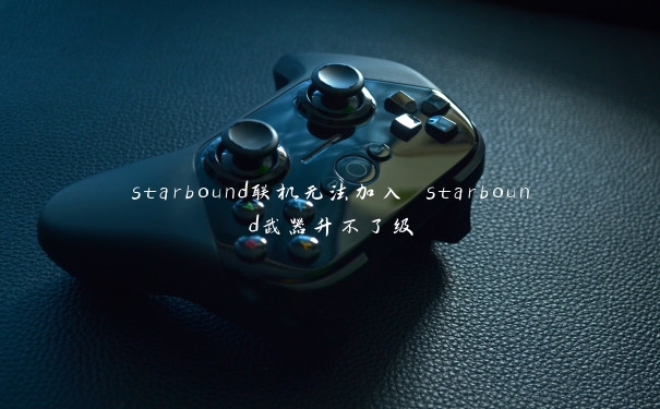 starbound联机无法加入 starbound武器升不了级
