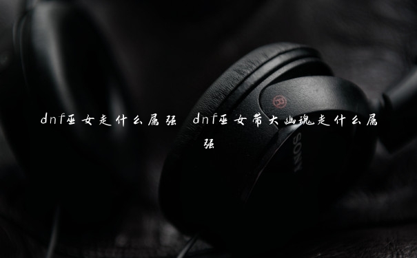 dnf巫女走什么属强 dnf巫女带大幽魂走什么属强