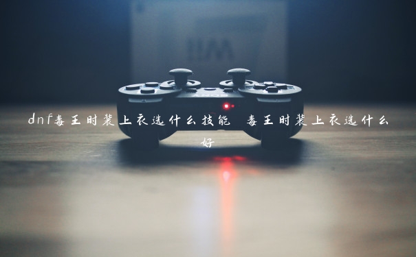 dnf毒王时装上衣选什么技能 毒王时装上衣选什么好