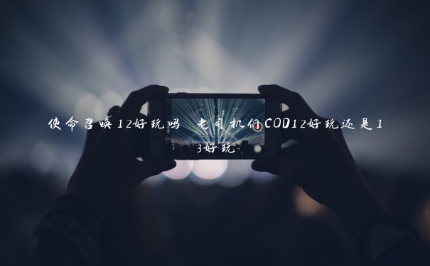 使命召唤12好玩吗 老司机们COD12好玩还是13好玩