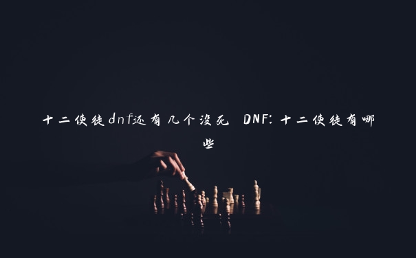 十二使徒dnf还有几个没死 DNF：十二使徒有哪些