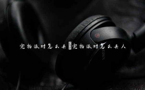 宠物派对怎么丢　宠物派对怎么丢人