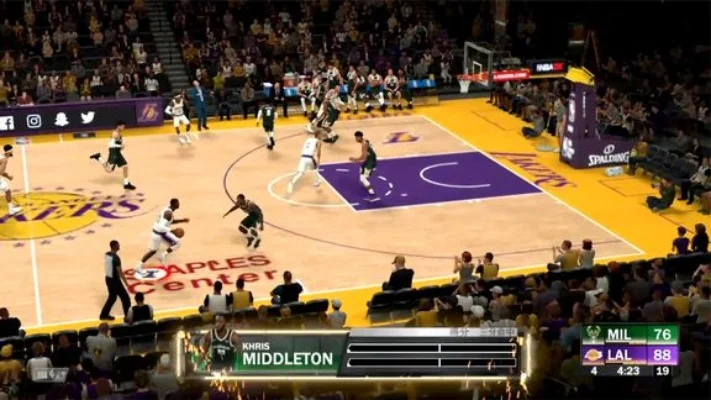 NBA2K20四大强队战术解析：雄鹿内外均衡、湖人詹眉挡拆、勇士快攻投射、热火防守反击