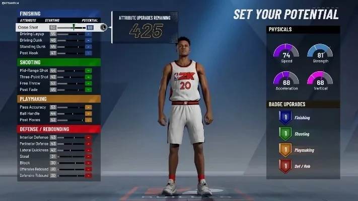 NBA 2K22球员选择攻略：身体素质、潜力、位置与技能全面解析